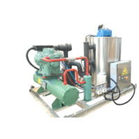 Máquina de Hielo en Escamas de Agua de Mar de 1 Tonelada Haiyue Industrial con Evaporador de Acero Inoxidable SS 304L/316L y Compresor Emerson, Certificación CE e ISO9001