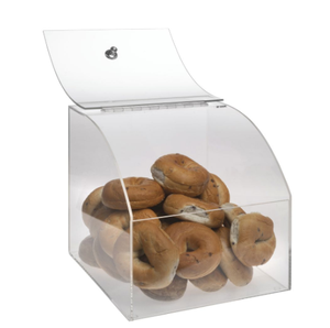 Gebogene Geschoben-in Tür 2 Gallonen Klar Lucite Acryl Lagerung Candy Bin - Product Image 6