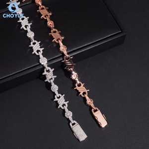 Hot Sale Moissanite Cuban Link <b>Bracelet</b> 13mm Rhodium Plated <b>Solid</b> 925 <b>Silver</b> Hiphop Iced Out Jewelry - Product Image 4