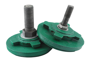 Pieds de nivellement robustes HYCNC à absorption des chocs, jaunes et verts, en fonte, M16 M20 M24 M30, plusieurs tailles D80 D100 D150 - Product Image 4