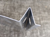 Soleado de Drenaje de Humedad para Ventanas de Acero Galvanizado FHA-7 de 1-3/8 pulgadas, Material de Construcción para Estuco
