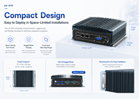 Caja de Control Robusta con Doble LAN, 2 COM, USB, HD, VGA, SSD para Visión Artificial, Compatible con Windows y Linux, Mini PC Industrial