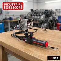 Endoscope industriel HD 1080P avec sonde de 6 mm, compatible Android et iOS, caméra boroscope étanche IP67 pour le nettoyage du carbone des moteurs de véhicules diesel