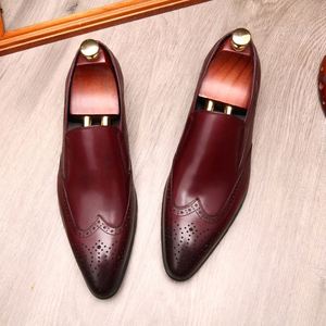 Zapatos Formales de Hombre de Cuero Genuino Hechos a Mano, Modernos, con Cordones, Impermeables, para Otoño, Fiestas Formales, Bodas y Uso Profesional - Product Image 2