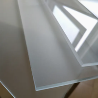 Panneaux muraux en verre flotté givré acide modernes, étanches et améliorant l'intimité, pour salle de bain, cuisine, usage industriel et décoratif