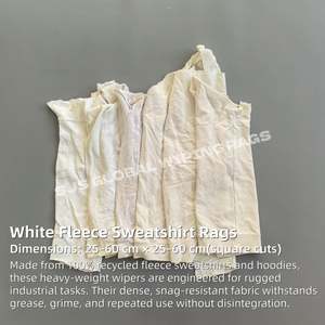 Trapos de Algodón Industriales para Limpieza, Piezas de Tela de Algodón Cortadas, Absorbentes de Agua y Aceite, Trapos de Algodón Blancos Cortados - Product Image 2