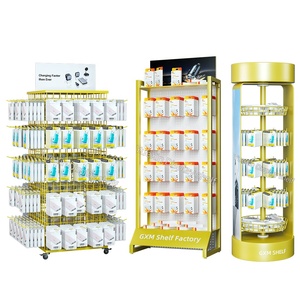 Bán buôn tùy chỉnh đa Mặt hiển thị đứng với móc kỹ thuật số đứng triển lãm kệ trưng bày cho bán lẻ - Product Image 5