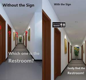 <span class=keywords><strong>ป้าย</strong></span>ห้องน้ำสองด้าน<span class=keywords><strong>ป้าย</strong></span>ห้องน้ำอลูมิเนียมสำหรับติดผนัง-เหมาะสำหรับใช้ในบ้านสำนักงานและธุรกิจ - Product Image 3