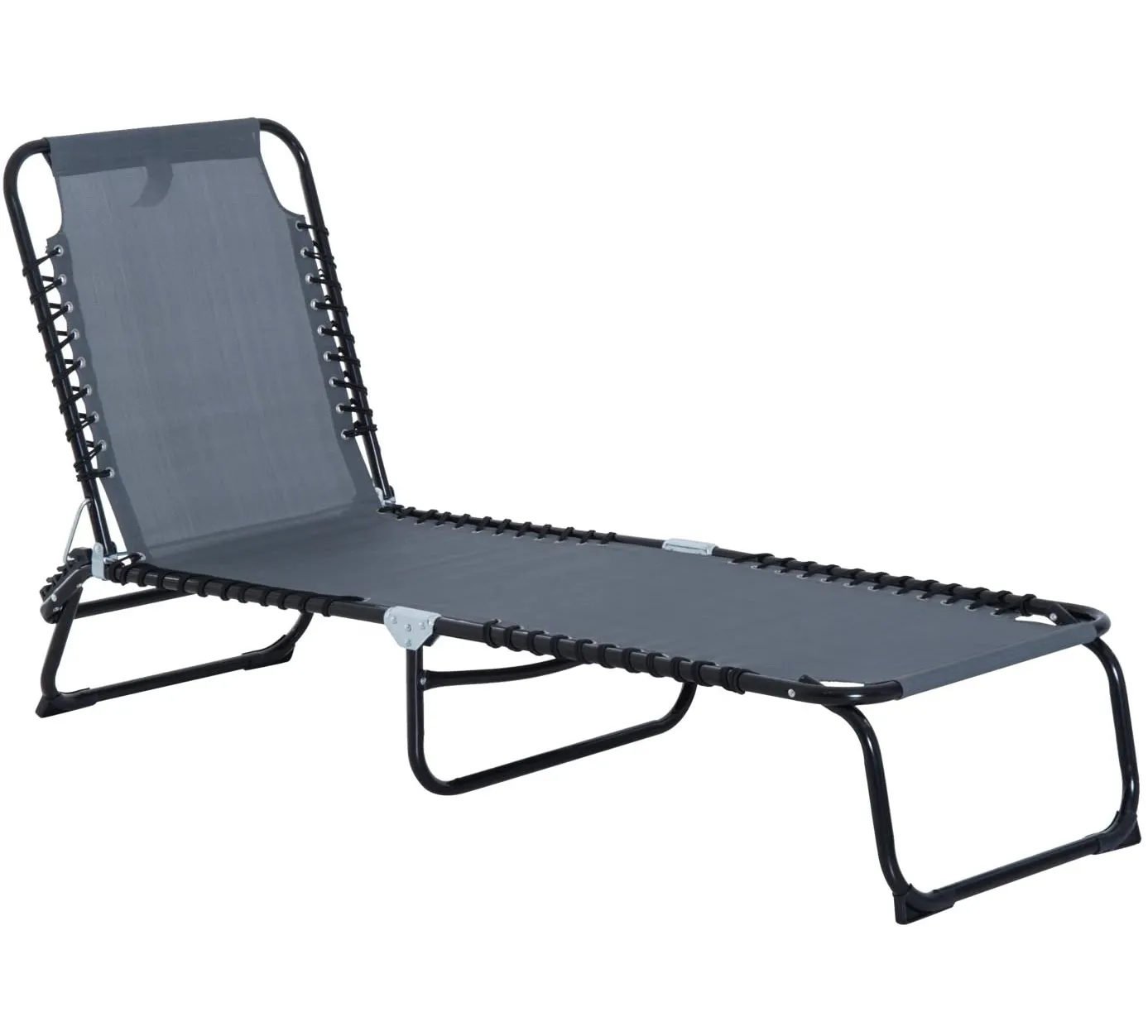 Nieuwe Promotionele Modieuze Outdoor Drie Positie Slaap Opvouwbare Outdoor Kamp Chaise Lounge Stoel