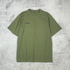 Camiseta de Algodón Supima de Primera Calidad, Diseño en Blanco, Talla Grande, Color Verde De Marque, 230 g/m² - Product Image 1