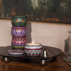 Oshine Lot de 4 bougies parfumées Mandala pour la chambre à coucher, le salon et la salle de bain - Product Image 5