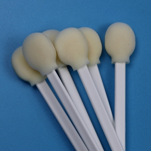 708 Lint miễn phí màu xanh lá cây Xử lý vòng Sponge <span class=keywords><strong>Stick</strong></span> y tế Qtips Lollipop bọt tăm bông <span class=keywords><strong>Applicator</strong></span> - Product Image 4