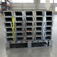 Profilés en U et sections en U galvanisés SS400 SM490, dimensions personnalisées pour système de support d'entrepôt