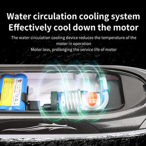 in Stock HJ806 2.4GHz Waterproof RC Racing Boat 35KM/H High Speed with Water Cooling <strong>System</strong> and Lights Includes Batteries - Product Image 5