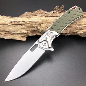 Cuchillo de bolsillo plegable con mango G10 para camping, supervivencia y caza al aire libre, calidad DIY, venta al por mayor - Product Image 3