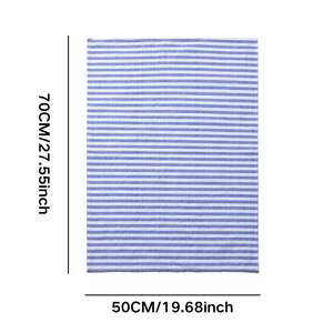 Serviette de cuisine écologique de style européen, hypoallergénique, en coton tissé rayé, antibactérienne, multi-usages - Product Image 2