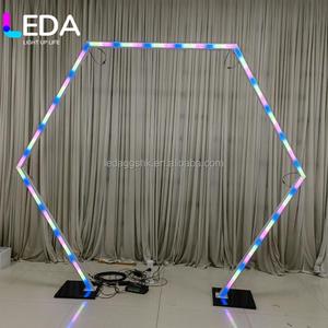 Arco de Boda LEDA Fácil de Montar, Juego de Dos Piezas con Iluminación RGB para Bodas, Fiestas y Eventos, Decoración de Pasillo - Product Image 6