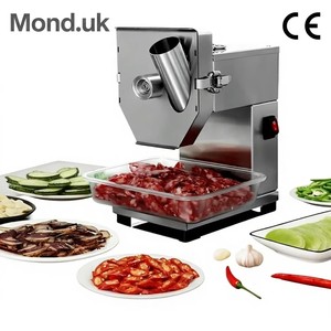 Mond.uk Trancheuse à Saucisses Électrique Commerciale 90kg/h - Coupe-<span class=keywords><strong>Bacon</strong></span> et Anneaux de Piment Professionnel en Acier Inoxydable pour Restaurant - Product Image 1