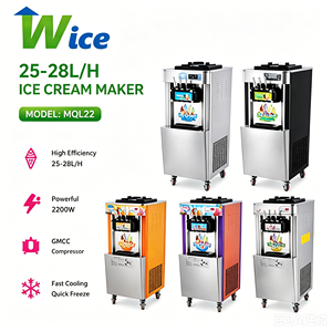Máquina de Helado Suave Comercial WICE, Máquina Expendedora de Helado para Tiendas de Té con Leche, Máquina de Helado Suave - Product Image 1