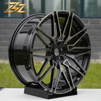 Jantes de voiture en alliage d'aluminium monobloc forgé avec logo personnalisé BZ, 18 et 19 pouces, 5x108 pour Ford, Volvo, Jaguar, Renault, Peugeot