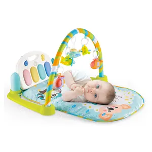 Yenidoğan bebek uyku oyuncak piyano oyun yumuşak pamuklu çocuk kat Mat bebek için spor müzikal piyano klavyesi bebek emekleme oyun matı
