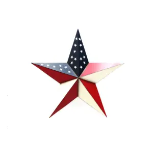Металл Красочный США стиль звезда стены Искусство домашний декор