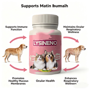 Complément alimentaire <span class=keywords><strong>en</strong></span> <span class=keywords><strong>poudre</strong></span> de <span class=keywords><strong>lysine</strong></span> de qualité supérieure <span class=keywords><strong>pour</strong></span> chiens et chats, stimulant du système immunitaire, soutien à la santé des articulations, 30g Pure Aid - Product Image 5