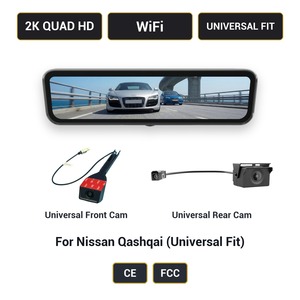 <span class=keywords><strong>Caméra</strong></span> de recul <span class=keywords><strong>avec</strong></span> écran 9,2 pouces 2K WiFi pour <span class=keywords><strong>Nissan</strong></span> <span class=keywords><strong>Qashqai</strong></span> H-X, compatible universellement - Product Image 1