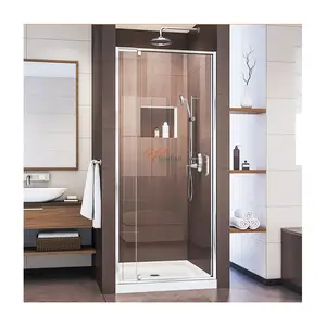 Foshan cabina de bano ducha hotel cabin design bathroom black rose gold waterproof pvc rubber glass shower enclosure