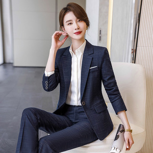 Women's Suit Set Polyester Formal Full Sleeve Anti-Wrinkle Autumn Workwear Professional Attire - Product Image 4