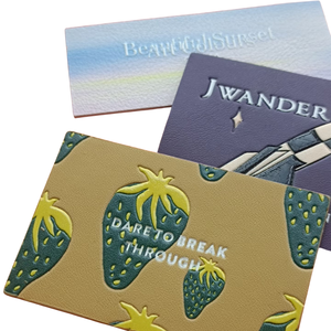 In Và Dập Nổi Da Các Bản Vá Lỗi Biểu Tượng Tùy Chỉnh Quần Áo Đầy Màu Sắc Da Nhãn Kết Hợp Quá Trình Da Thẻ Cho Xây Dựng Thương Hiệu - Product Image 2