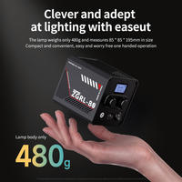 Jingying 80W COB Studio photo 2500-6500K Lumière vidéo LED portable alimentée par batterie pour la diffusion vidéo en direct