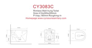 2026 Sanitaire mural de style européen de haute qualité, réservoir de toilettes moderne, toilettes sécurisées pour enfants - Product Image 6