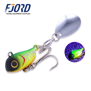 เหยื่อตก<span class=keywords><strong>ปลา</strong></span>โลหะแบบจมเรืองแสง FJORD 10.5 กรัม 14 กรัม <span class=keywords><strong>ตา</strong></span> 3 มิติ เหมือนจริง พร้อมปีกหมุนเลื่อม VIB Jig Lures - Product Image 1