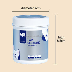 Huisdier Oor Doekjes Biologische Aangepaste Parel Textuur Huisdier Natte Doekjes Natte Vinger Bedjes Traanvlekken Tandplak Remover Voor Katten En Honden - Product Image 1