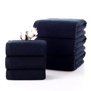 Tovaglia da bagno in puro cotone asciugamano quadrato con logo personalizzato ricamato asciugamani neri per <span class=keywords><strong>parrucchiere</strong></span> - Product Image 4
