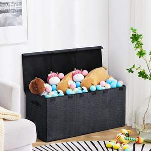 Organiseurs et coffres de rangement pour jouets d'enfants, pour garçons et filles, avec double couvercle rabattable, pour la chambre d'enfant, la salle de jeux, le placard, l'organisation de la maison - Product Image 6