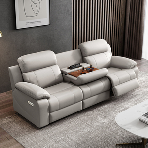 Großhandel Power-Relaxsofa aus PU-Leder, Modulares Wohnzimmermöbel-Set mit 3 Sitzen, USB-Anschlüssen und Elektrischer Relaxfunktion - Product Image 1