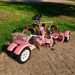 Vélo de fête à pédales 7 places, bus de plage électrique pour excursions, idéal pour les sorties aquatiques et les visites guidées - Product Image 1