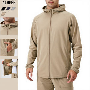 Chaquetas Deportivas con Cremallera para Hombre, Reflectantes, Ligeras, para Correr al Aire Libre - Product Image 1