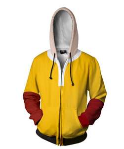 Ecowalson Nuova Felpa con Cappuccio <span class=keywords><strong>Anime</strong></span> <span class=keywords><strong>One</strong></span> <span class=keywords><strong>Punch</strong></span> <span class=keywords><strong>Man</strong></span> Saitama Oppai, Costume Cosplay, Nuova Giacca Harajuku - Product Image 3