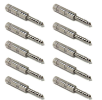 Type de soudage Fiches droites de 1/4 pouces pour câbles de raccordement, câbles équilibrés, serpents-TRS mâle stéréo 1/4 pouces Phono 6.3mm Phone Plug