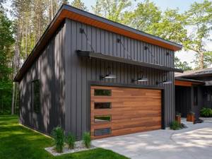 Elegante porta da <span class=keywords><strong>Garage</strong></span> in acciaio a grana di legno automatizzata, porta sezionale isolata con sistema di retromarcia sicuro - Product Image 2