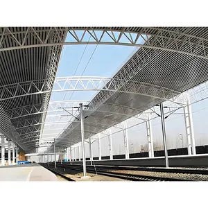 Struttura prefabbricata della stazione ferroviaria del tubo d'acciaio capriata edifici/sala d'attesa/costruzione del terminale