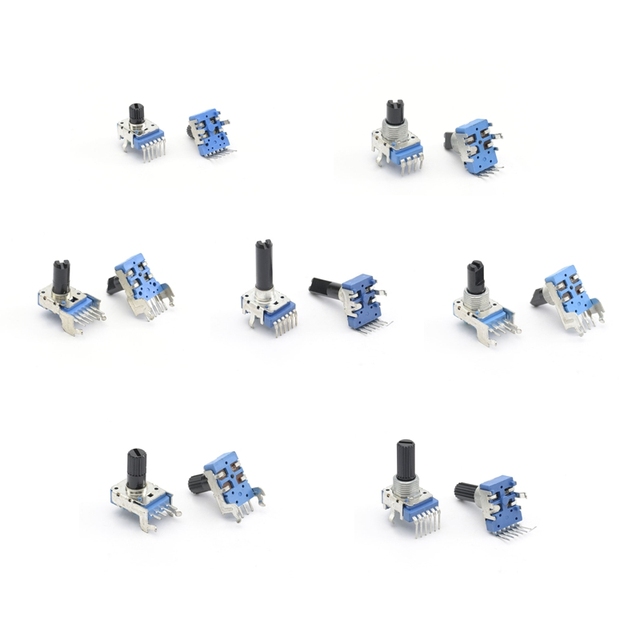High Quality B503 100K 50K 1K Concentric Shaft B20K11mm Rotary Potentiometer with Switch
