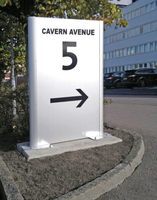 Lettres LED en acier inoxydable 304 poli ou brossé avec éclairage avant/arrière pour numéros d'adresse, de chambre d'hôtel et de porte