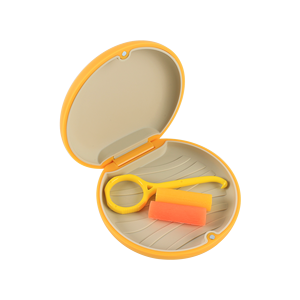 <span class=keywords><strong>Mini</strong></span> custodia da viaggio portatile in plastica opaca magnetica per apparecchi ortodontici dentali - Product Image 2