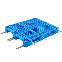 Palette en plastique HDPE pour l'industrie du rayonnage, palette en plastique européenne à face unique, palette en plastique standard européenne, palette en plastique robuste