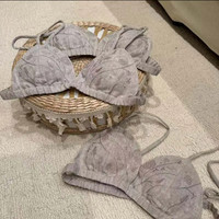 보이지 않는 멀티웨이 100% 헴프 유루마 브라 디자이너 스타일 조절 가능한 어깨끈 통기성 V넥 브라 (일상생활용)