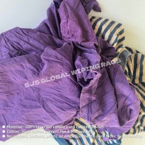 Trapos de Limpieza Ligeros de Algodón, Trapos de Camiseta de Colores, Trapos 100% Algodón para Limpieza Industrial - Product Image 4